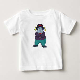 Nilpferd als Bräutigam mit Anzug.PNG Baby T-shirt