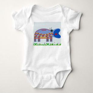 Nilpferd Baby Strampler