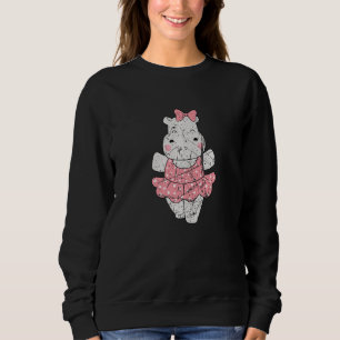 Nilpferd Ballett Nilpferde Tanzende Flusspferde Ti Sweatshirt