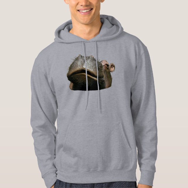 Nilpferd Basic Kapuzenpullover Hoodie (Vorderseite)