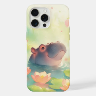 Nilpferd Blumen Teich Versteck im Wald iPhone 15 Pro Max Hülle