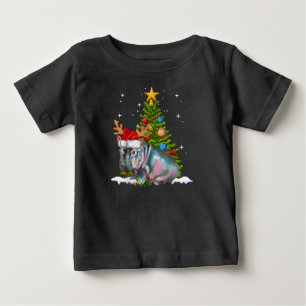 Nilpferd Fiona Weihnachtsbaum Flusspferd Baby T-shirt