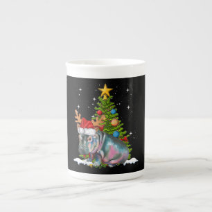 Nilpferd Fiona Weihnachtsbaum Flusspferd Prozellantasse
