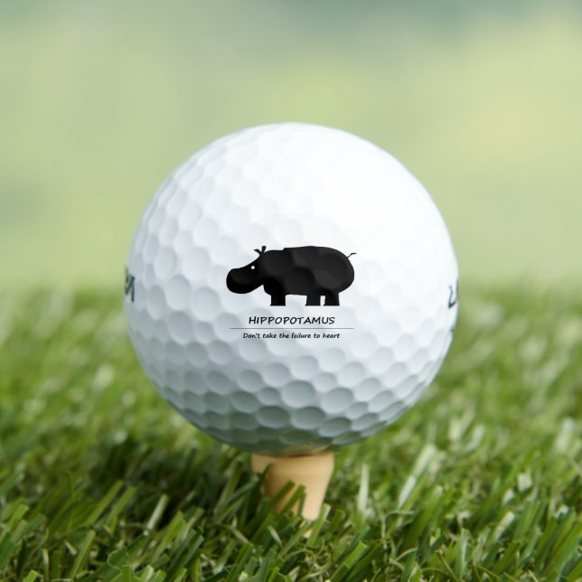 Nilpferd Golfball (Insitu T-Shirt)
