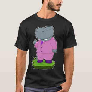 Nilpferd Hochzeitsanzug Hochzeit T-Shirt