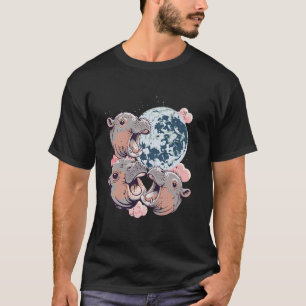 Nilpferd Mond Heulen Lustiger Spruch Tier Meme Män T-Shirt