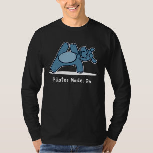 Nilpferd Pilates Körper Fitness Training Workout T-Shirt