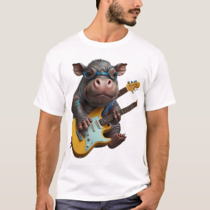 Nilpferd Rockstar T-Shirt