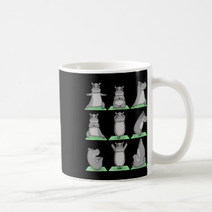 Nilpferd Yoga Pose Zen Cute Workout Übung Yogi Hüf Kaffeetasse
