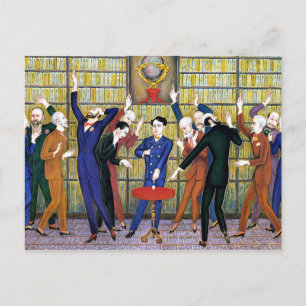 Nils von Dardel - Das Ei des Columbus Postkarte