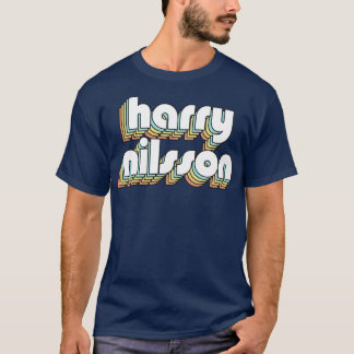 Nilsson Retro Rainbow Typografie Faded Style T-Shirt