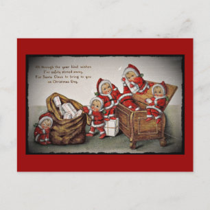 Nimble Nicke in einer Spielzeugtruhe Postkarte