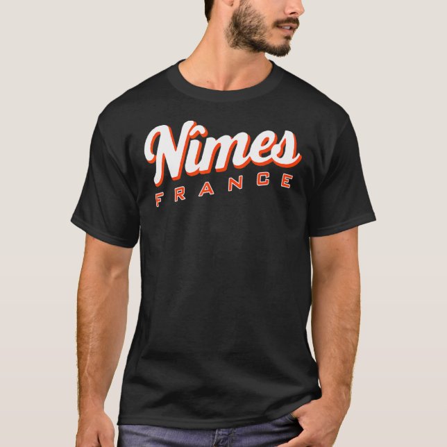 Nîmes Frankreich T-Shirt (Vorderseite)
