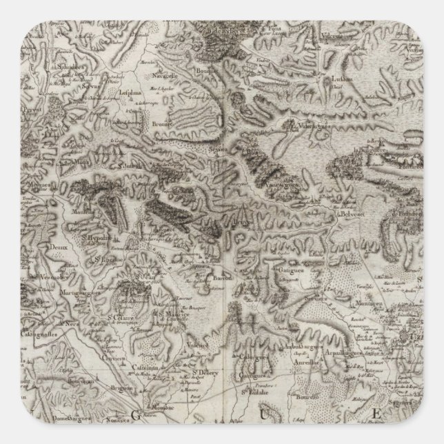 Nimes Quadratischer Aufkleber (Vorderseite)