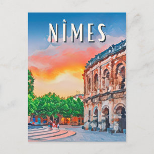 Nîmes Vintage Postkarte