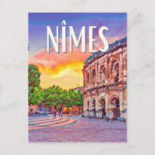 Nîmes Vintage Postkarte