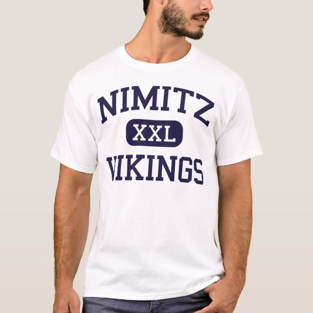 Nimitz - Wikinger - Highschool - Irving Texas T-Shirt (Vorderseite)
