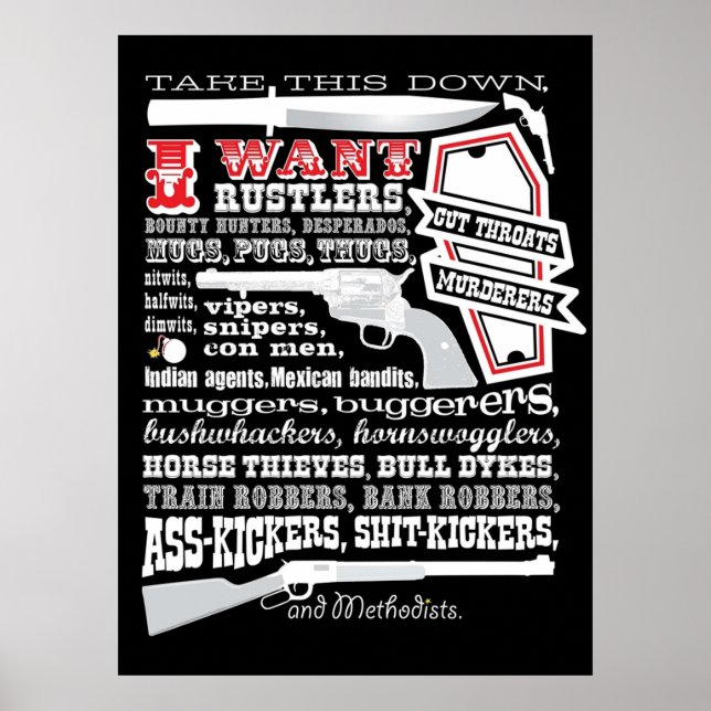 Nimm das hier runter, ich Wollte Klingen Poster (Vorne)