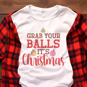 Nimm deine Bälle Es ist Weihnachten Lustiger Feier Tri-Blend Shirt