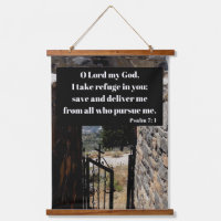 Nimm dich in Gott Psalm 7:1 Bibelverse.