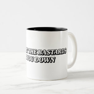 Nimm dich runter zweifarbige tasse