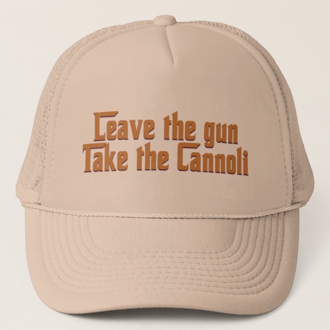 Nimm die Cannoli Truckerkappe (Vorderseite)