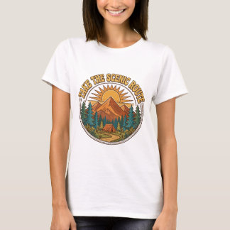 Nimm die Route Camping T-Shirt