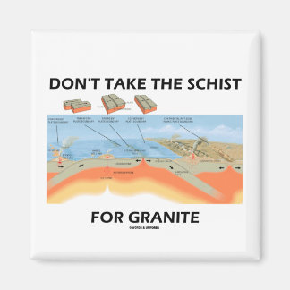 Nimm die Schere nicht für Granit (Geologie-Spaß) Magnet