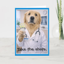 Nimm die Shots Werde Gesund Karte T-2