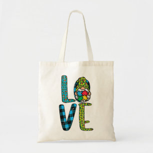 Nimm diese niedliche Leopard Karierte Liebe Nordic Tragetasche