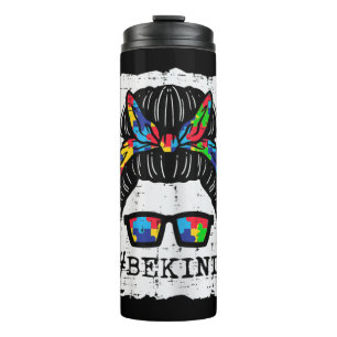 Nimm dieses niedliche Bun Puzzle Bandana Sei nett Thermosbecher