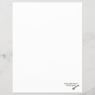 Nimm dir immer Zeit, den Löffel abzulecken Flyer