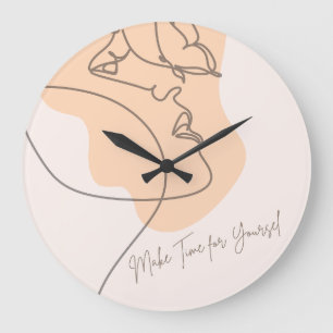 Nimm dir Zeit für dich selbst – Inspirierende Wand Große Wanduhr