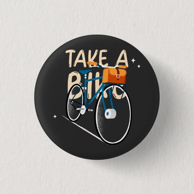 Nimm ein Fahrrad  Button (Vorderseite)