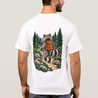 Nimm Ein Wandernden Waschbären-Hiker Vintage Outdo T-Shirt
