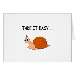 Nimm es leicht Niedlichen Cartoon Snail