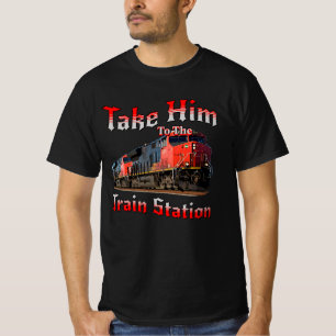 Nimm ihn zum T - Shirt des Bahnhofs