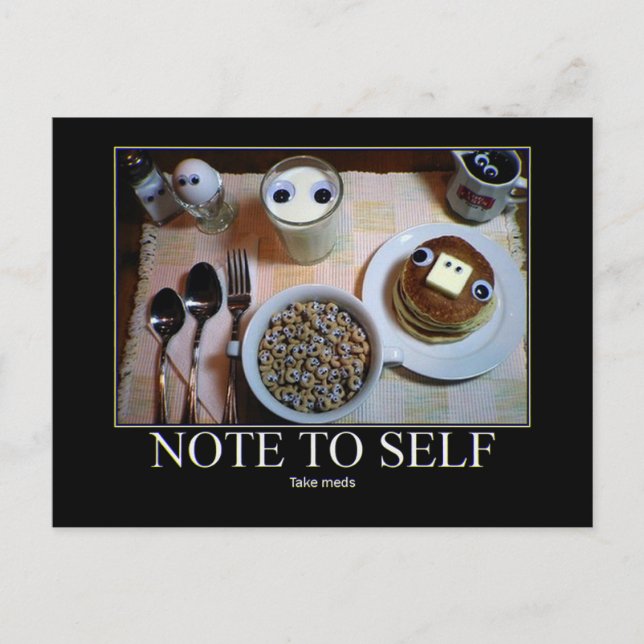 Nimm Meds! Postkarte! Postkarte (Vorderseite)