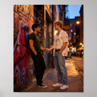 Nimm meine Hand | Schwules Kunstprojekt Poster