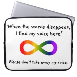 Nimm meine Stimme der Neurovielfalt nicht weg Laptopschutzhülle