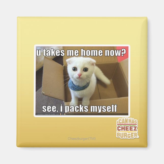 Nimm mich jetzt Zuhause? Magnet (Vorne)