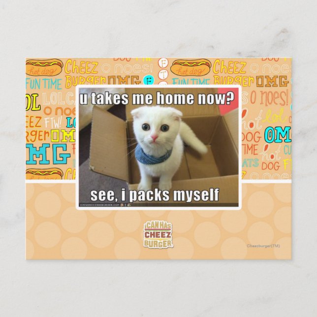 Nimm mich jetzt Zuhause? Postkarte (Vorderseite)