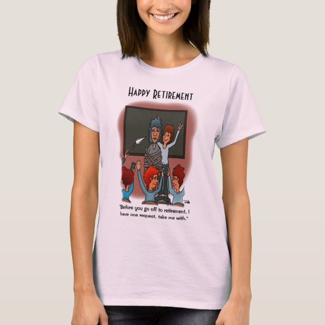 Nimm mich mit dem blassrosa T - Shirt der Frauen (Vorderseite)