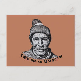 Nimm mich mit in Marokko Marrakesch, die alte Mens Postkarte
