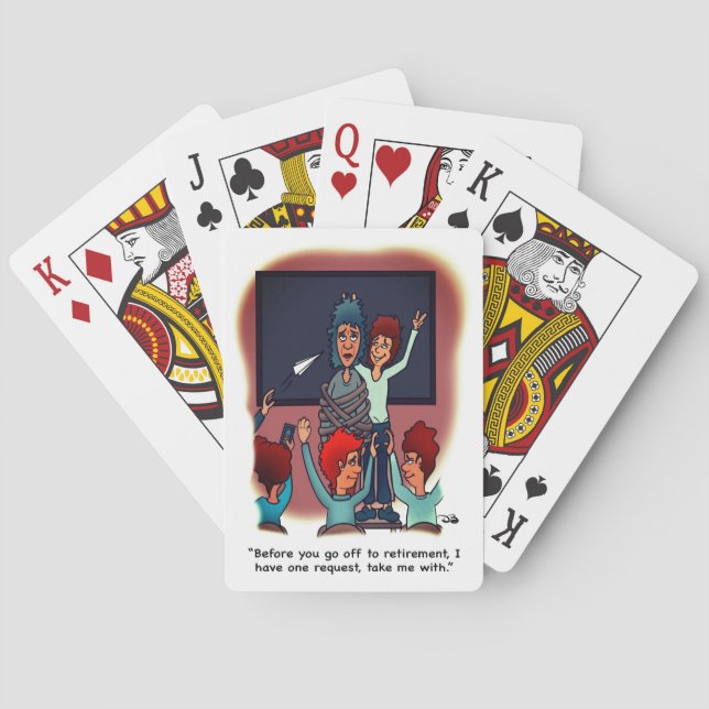 Nimm Mich Mit Ruhestand Spielkarten (Rückseite)