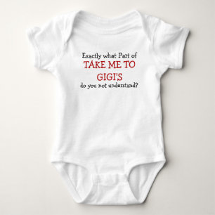 Nimm mich mit zu GIGI's Baby Säugling Bodysuit Strampler
