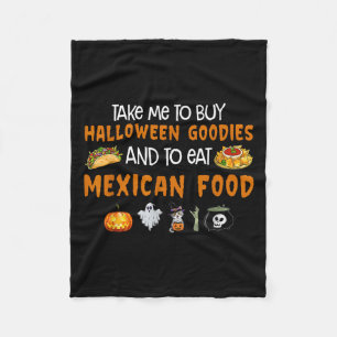 Nimm mich, um Halloween-Goodies zu kaufen und Mexi Fleecedecke