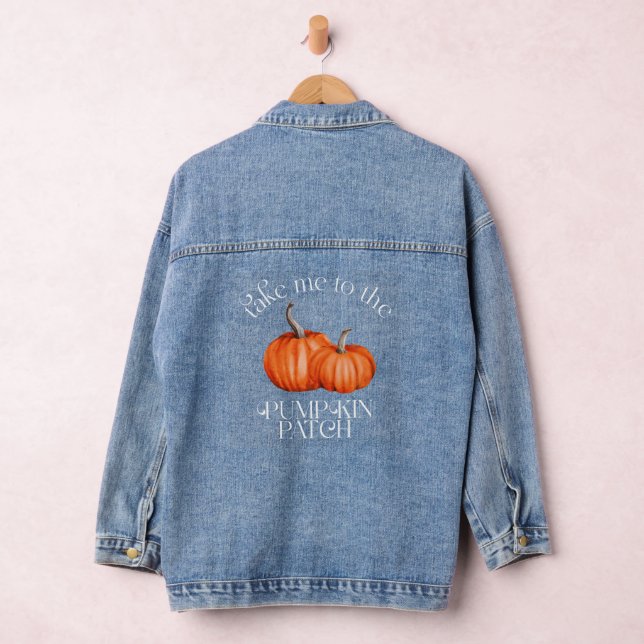 Nimm mich zum Pumpkinpflaster Jeansjacke (Hangar)