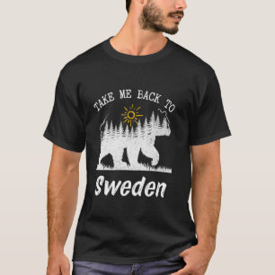 Nimm mich zurück nach Schweden Vintager Urlaub in T-Shirt