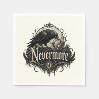 Nimmerwieder-Raben-Scheidungsfeier Serviette